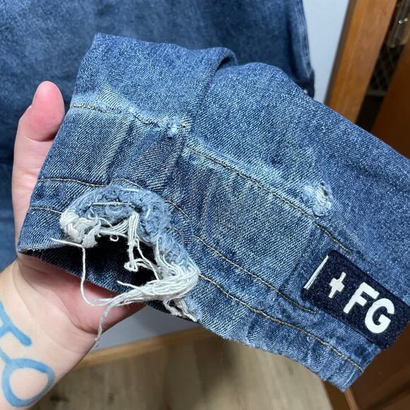 VTG 90s Marithe Francois Girbaud Blue Skater Wide Leg Jeans Mens 40 READ DESCRIP - Picture 6 of 9